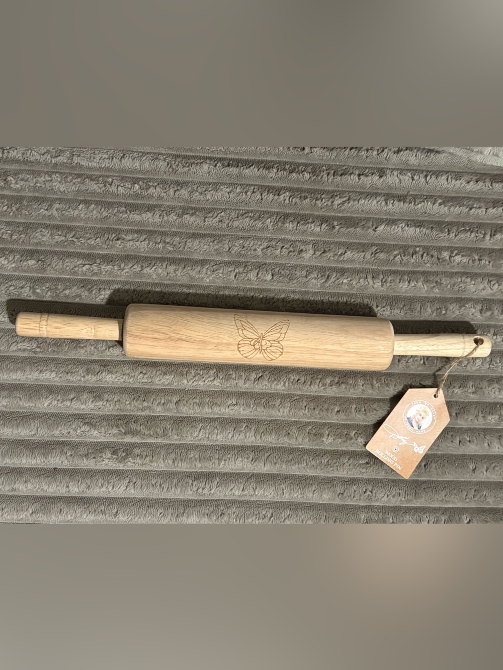 Dolly Parton Butterfly Pin Dough Roller
